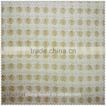 Metallic woolen fabric