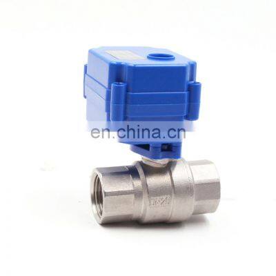 Brass/UPVC/SS304 AC85-265V motorized control Ball valve CWX-15N