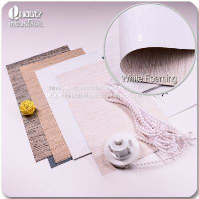 Jacquard Material White Foaming Roller Blinds Fabric photo-3