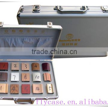 aluminum sample case trolley trolley case with rolling display box for tile with logo print