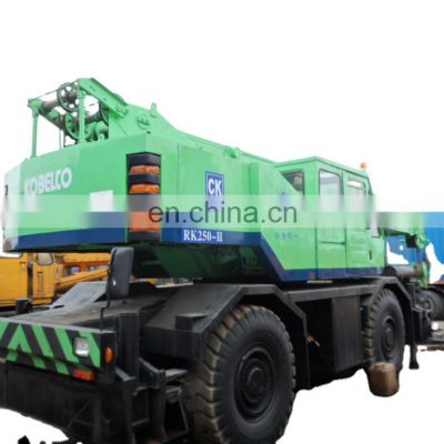 Japan original Kobelco 25ton rough crane, japan High-quality RK250 for sale,used rk250 cranes