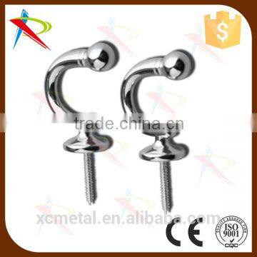 Fancy & Decorative Quality Magnetic Chrome Ball End Curtain Tieback/tassel Hooks /drapery Hooks