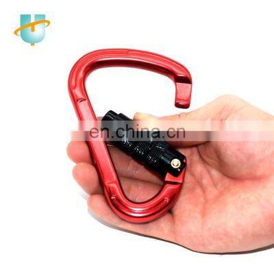 Safety Climbing Rock Hiking High Strength With Twist Lock Aluminum Snap Carabiner Hook photo-5