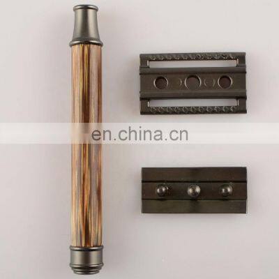 Silver Razorladies Bamboo Traditional Reusable Wooden Safety Razor photo-4