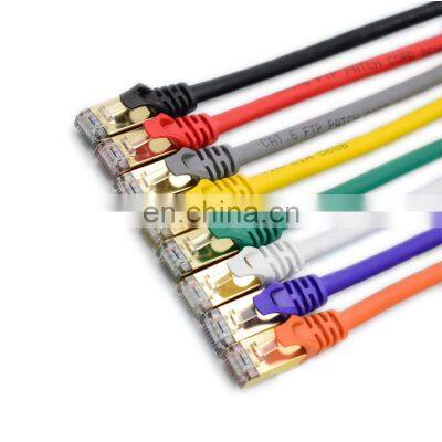 YUXUN CAT6A network patch cord FTP STP Shield Lan Cable