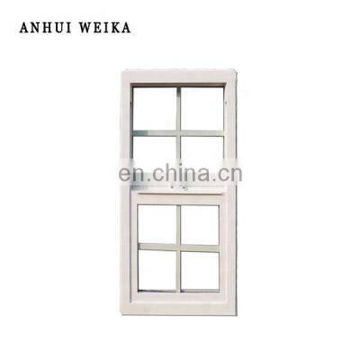 Hot Sale Pvc Plastic Customized Bathroom Small Blinds Cheap New Design Interior Single or Double Hung Up Down Sliding Window