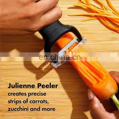 Vegetable Peeler for Kitchen Potato Peelers Fruit Straight Blade Durable Non-Slip Handle Set of 2 photo-3