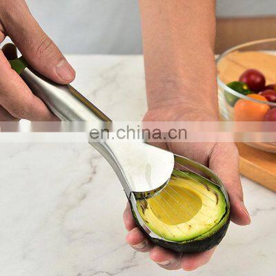 2022 Best Design Supply New Fruit Corer Kitchen Saver Stainless Steel Avocado Slicer photo-3