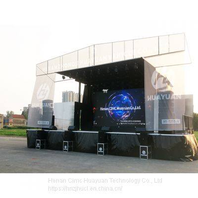 HUAYUAN T255-6 Hydraulic Outdoor Mobile Stage Truck for Concert Events photo-5