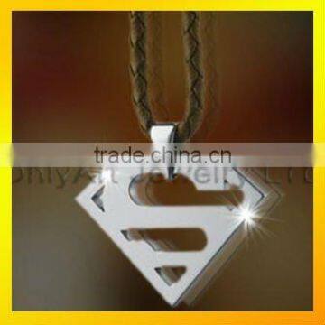 latest tungsten carbide superman necklace pendant