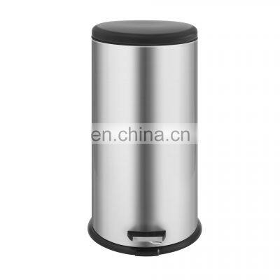 Metal Pedal Stainless Steel Garbage Trash Bin Waste Trash Can photo-2