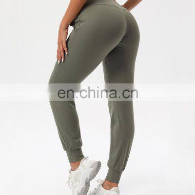 Casual Drawstring Sports Gym Yoga Trousers Loose Fitness Running Wear Jogger Pants Women Workout Activewear Clothing photo-3