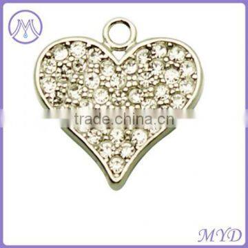 Wholesale Crystal Heart Charm Memory Locket Charm for Locket