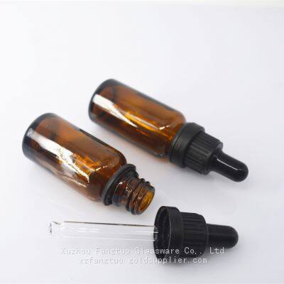 Amber Dropper Bottles Pilfer Proof Cap Bottle Empty Glass Bottles Essential Oil Perfume Bottles photo-2