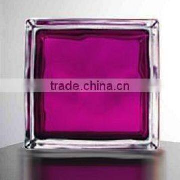 in-colored aubergine glass brick