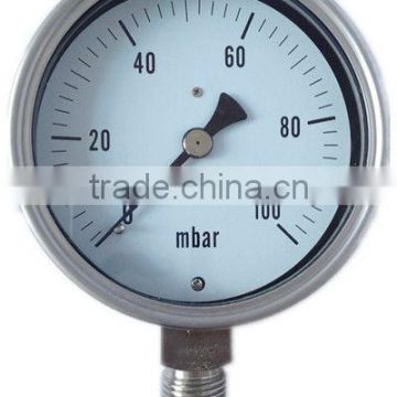 YE100B 100mm mbar low pressure gauge