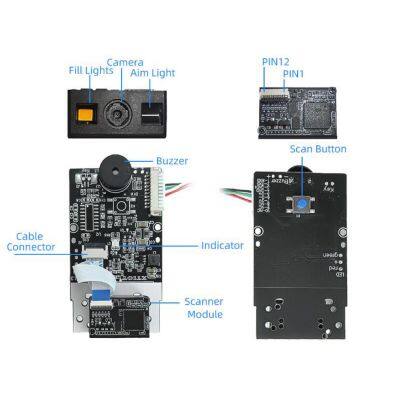 XT750M XTIOT Embedded Barcode Scanner Module PAD QR Code Bar Code Scan Engine Reading Head For Ordering KIOSK Projects photo-4