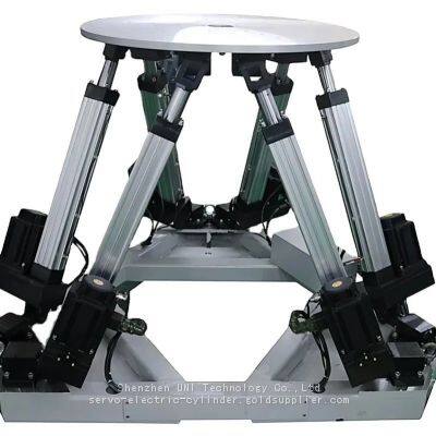 6DOF Full Motion Platform System Hexapod Platform with Universal Joint on both ends for Entertaining Simulator