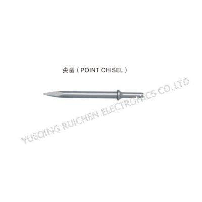 New Electroplating Round Latex Handle Masonry Chisel Construction Special Pointed Flat Chisel