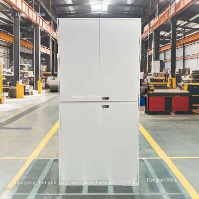 Cajón de oficina moderno de metal para espacios de coworking | Almacenamiento personal de envasado plano minimalista con clasificación y placa de alta carga, estructura KD