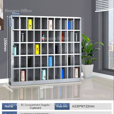 Heavy Duty Stainless Steel Water Bottle Organizer With Lockable Doors - Industrial Grade Storage Solution photo-1