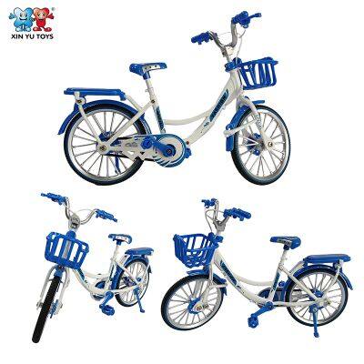 XINYU 1:8 Scale Girl Bicycle Die-cast Metal Vehicle Toy Stimulated Bike Model photo-3