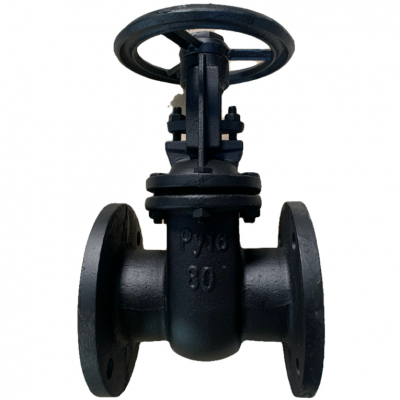DN100 Cast Iron Gate Valve PN16 PN25 GOST Standard Flange End Gate Valve Factory photo-6