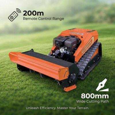 Vigorun MTSK800 Robot con orugas cortacésped automático para campos, ideal para céspedes, huertos y uso agrícola
