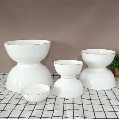 HOMTE Fine Bone China Salad Bowl Noodle Bowl Rice Bowl Soup Bowl