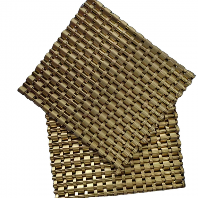 Flat Square Mesh Stainless Steel Decorative Mesh, Other Copper Embossed Mesh photo-2