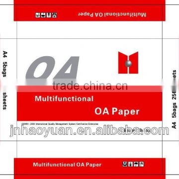 high quality 100%woodpulp A4 office Copy paper 80G