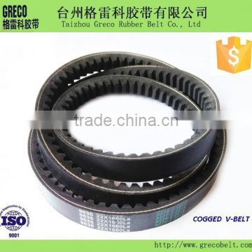 High quality CR material Raw Edge Cogged V-belts toothed v belt