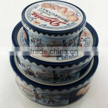 Dongguan Wholesale Round Cake Tin Box Set Cake Tin Box Manufacturer