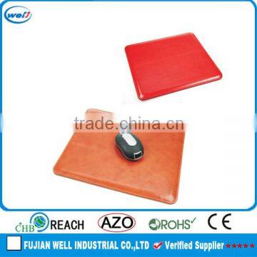 hot selling high quality red pu leather mouse pad