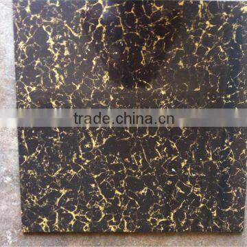 Special price for black pulati polished porcelain tile (D8417)