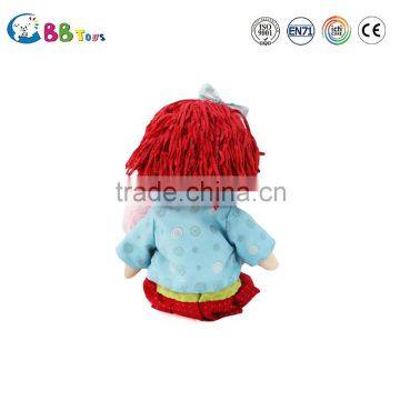 ICS Certified Factory Gold Supplier Plush Toys a Mom With Red Hair Plush Soft Dolls Toys for Baby
