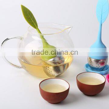 YangJiang Factory manufacture Wholesale Fancy Pot Plant Loose Leaf siliconeTea Infuser