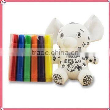 New Arrival Good Quality Washable Painting Plush Toy/Diy Painting Plush Toy For Kids photo-2