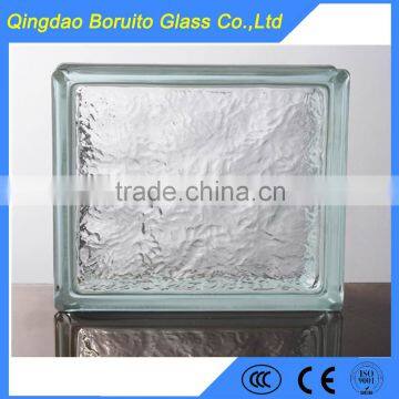 190*190*80mm clear Ice shadow pattern glass block