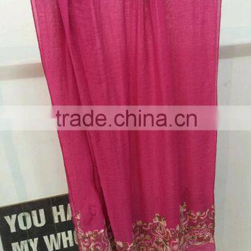 New Embroidery Design Pattern Cotton Viscose Fashion Ladies Scarf Quality Choice photo-5