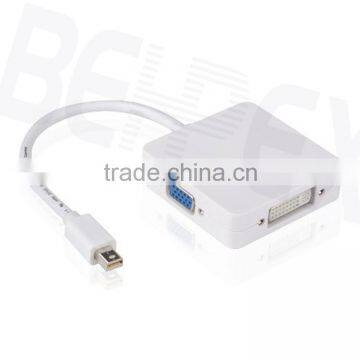 3 in 1 Mini Displayport DP to VGA DVI MDI Adpater Cable for Macbook photo-5