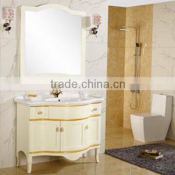 GV-04 32 Inch Floor Mounted Classic Wooden Hotel Bathroom Vanity photo-4