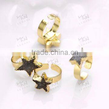 Newest cool men's ring, Popular Star shaped fashion ring