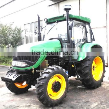 80hp to 110hp tractor,12F+4R shift right side,hydraulic steering,dual disc clutch,540/1000 PTO,diesel engine,cabin with A/C