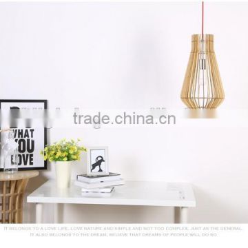 Suspension Lamp Geometric Natural Wood Pendant Lights JK-8005B-17 LED pendant Light