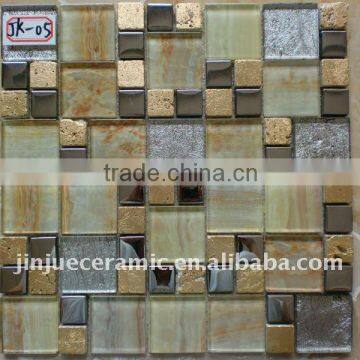 flower border tiles glass tile Glass Mosaic hand make tile