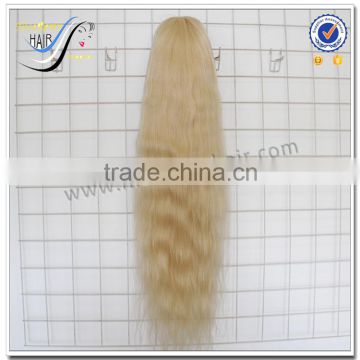 Wholesale Top Quality Natural Straight Long Blonde Human Hair European Virgin Human Hair Wig