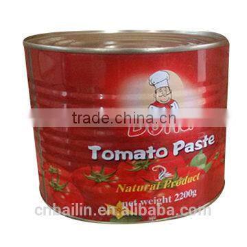 Canned tomato paste,2.2kg double concentration tomato paste