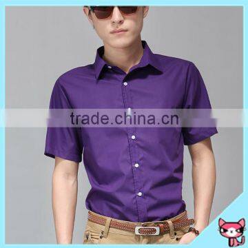 2015 Fashional Office Purple Formal Shirt