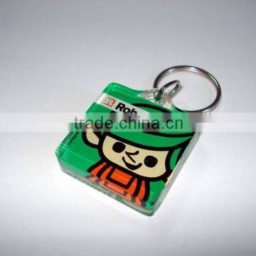 Best selling customized key chains plastic key chain